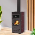 Stufa a legna con forno MODERNA Oven Luxe 7,78 kW Rosso